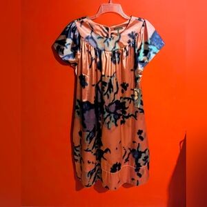 Elegant Kristen Davis Silk Multicolor Nightgown Sz XL